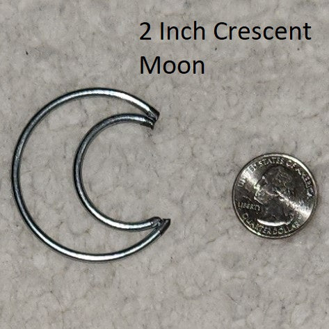 Custom Crescent Moon Sizes