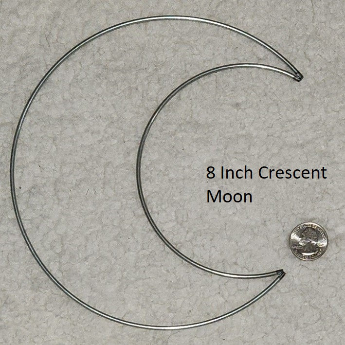 Custom Crescent Moon Sizes