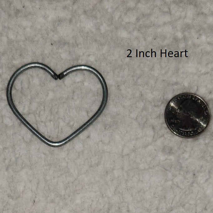 Custom Heart Shape Sizes