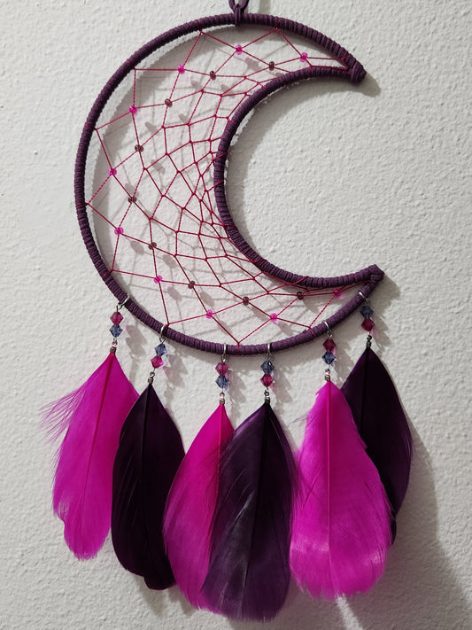 Crescent Moon - Purple & Pink